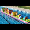 Parcours aquatique flottant gonflable de 8.5 x 2 x 1.5 mètres - Modèle STRGNFJ558