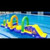 Parcours aquatique flottant gonflable de 7 x 2 x 2 mètres - Modèle STRGNFJ560