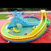 Aire de jeu aquatique gonflable Requin de 21.6 m de diamètre
