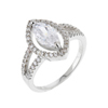 Bague en argent pour femme Ref 8100065 (Lot 50 pcs)