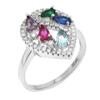 Bague en argent pour femme Ref 8100730 (Lot 50 pcs)