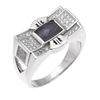 Bague en argent pour homme Ref 8100216 (Lot 50 pcs)