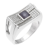 Bague en argent pour homme Ref 8100217 (Lot 50 pcs)