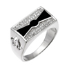 Bague en argent pour homme Ref 8100245 (Lot 50 pcs)