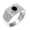 Bague en argent pour homme Ref 8100282 (Lot 50 pcs)