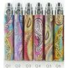Batteries avec motifs couleur pour e-cigarettes eGo (lot 30 pcs)