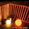 Boule lumineuse multicolore à leds de 25 cm (Lot de 30 pièces)