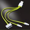 Câble 3 en 1 - USB Iphone 4, 5 et 6 - charge + transfert de données (Lot 10 pcs)