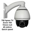 Caméra dôme motorisée - Zoom 10X - 700 lignes TV - Nuit 40 m QS