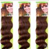 Cheveux européens naturels bouclés et brillants - Pack de 1 Kg