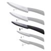 Couteau de table céramique 5' dbl faces noir poli (Lot 6 pcs)