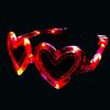 Lunettes lumineuses en forme de coeur (lot de 200 pièces)