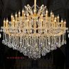 Lustre cristal pour réception diamètre 125 cm hauteur 110 cm