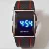 Montre couleur argent affichage leds bleues (lot de 30 pièces)