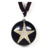 Pendentif résine avec coquillage réel - Ref BIJRND76 (Lot 600 pc