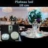 Plateau lumineux 9 leds 7 cm + télécommande (lot 100 pcs)