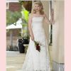 Robe de mariage en dentelle organza et satin 395  - Modèle MONA5
