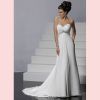Robe de mariage en mousseline de soie, satin et cristal - MONA11