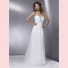 Robe de mariage en mousseline de soie, satin et cristal - MONA13