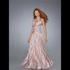 Robe de soirée en imitation soie - Modèle ED115