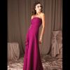 Robe de soirée en mousseline de soie et satin - Modèle ED53