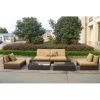 Salon de jardin en rotin tressé - Ref PF4015