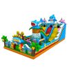 Toboggans gonflable avec aire de jeu modèle - Océan - 15 x 8 x 7 m