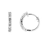 boucle oreille femme argent zirconium 8700008
