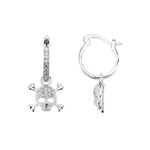 boucle oreille femme argent zirconium 9300001