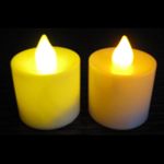 bougie decorative led jaune sg011