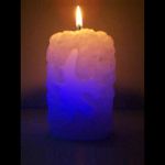 bougie led colonne etoile de mer YD012