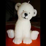 Bougie en cire avec led - Ours blanc (lot de 1000 pièces)