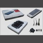 Chargeur solaire 800 mW - Batterie 2600 mAh 3.7V (lot 5 pièces)