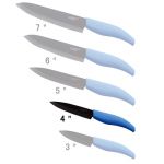 couteaux ceramique double face noir brillant 4p