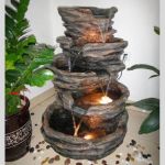 Fontaine d'intérieur de 1 mètre avec multiple cascades
