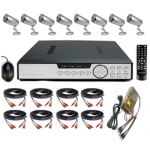 Kit vidéo surveillance DVR 8 caméras étanches KITVIDD42