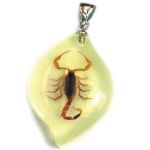Pendentif résine avec insecte réel - Ref BIJRNYD67 (Lot 600 pcs)