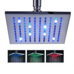 Pommeau de douche lumineux 8' 8 leds - POMDCH0014 (Lot 12 pcs)