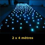 rideau led etoiles 1 couleur 2x4m