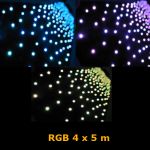 rideau led etoiles RGB 4x5m