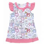 Robe sans manche avec motifs pour fille de 2 à 5 ans (Lot 50 pcs