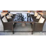 Salon de jardin en rotin tressé - Ref PF3067