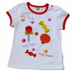 Tshirt 'bonbons' pour fille de 12 mois à 3 ans (Lot 50 pcs)