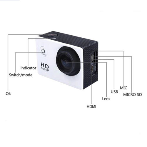 Camera  etanche  FULL HD  1080P pour  sport  daction 4