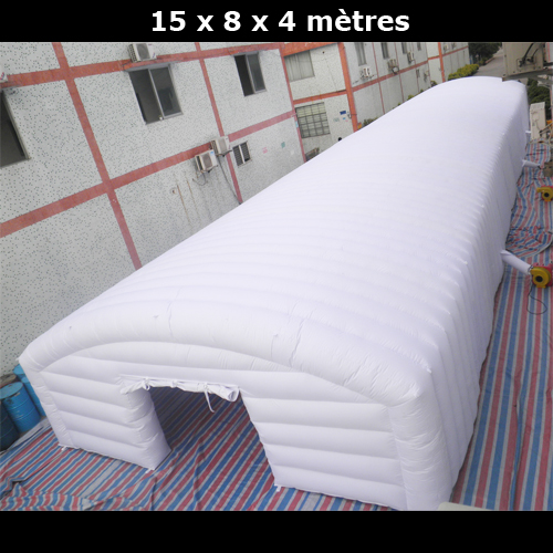 abri gonflable 15x8x4 metres