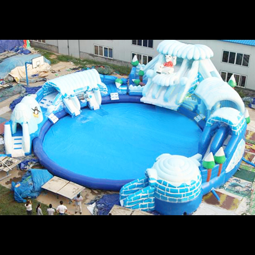 aire de jeu aquatique gonflable neige et glace STRGNFJ548