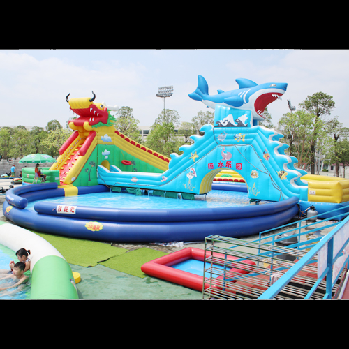 aire de jeu aquatique gonflable requin STRGNFJ551 pic2