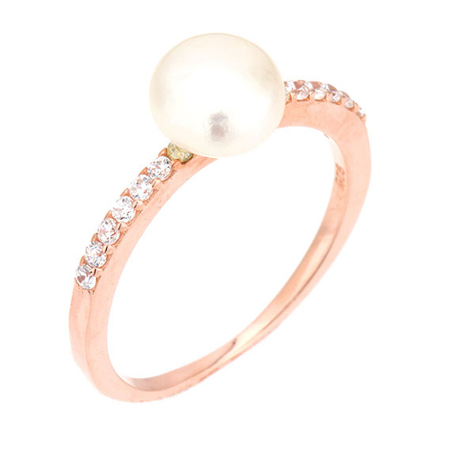 bague femme argent perle 8100613