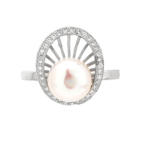 bague femme argent perle 8100958 pic2