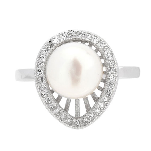 bague femme argent perle 8100961 pic2